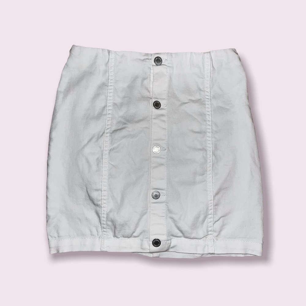 White Button Down Skirt